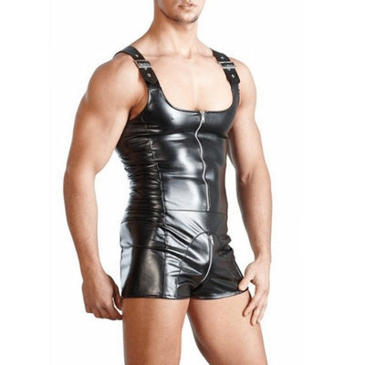 Patent Leather Bodysuit - Trending Gay