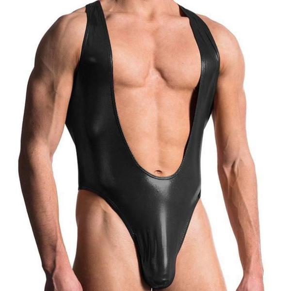 Patent Leather One Piece With G - Trending Gay