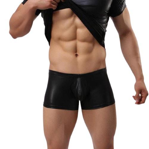 Patent Leather Short Sleeve - Trending Gay