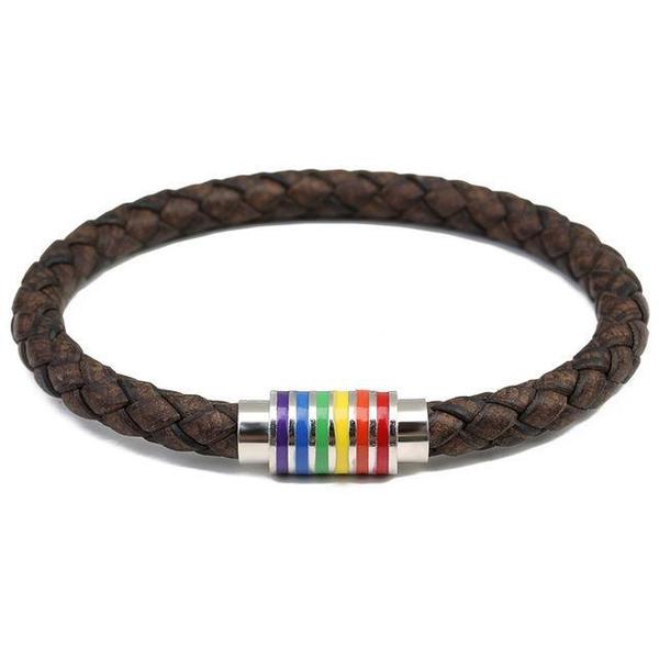 Pride Leather Magnetic Bracelets - Trending Gay