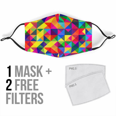 Rainbow Triangle face Mask - Trending Gay